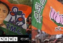ভোট বাজারে মেজাজ হারালেন মমতার মন্ত্রী, বিজেপি প্রার্থীকে মারতে গেলেন/The News বাংলা