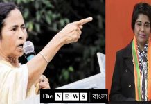 রাতের অন্ধকারে ভারতী ঘোষের বাড়িতে মমতার পুলিশ/The News বাংলা