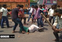 চোপড়া বাস স্টান্ডে বাইক বাহিনীর হাতে আক্রান্ত ভোটাররা/The News বাংলা