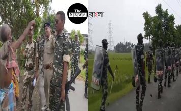 গুন্ডা বাহিনীকে ঠাণ্ডা করতে ভাঙড়ে ঢুকল বিশাল কেন্দ্রীয় বাহিনী/The News বাংলা